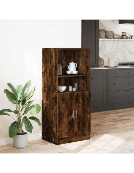 Armadietto Cucina Rovere Fumo 57x41,5x131,5 cm in Truciolato