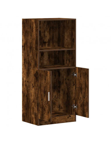 Armadietto Cucina Rovere Fumo 57x41,5x131,5 cm in Truciolato