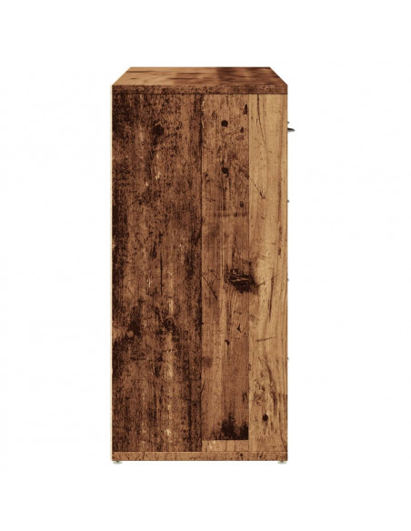 Credenza Legno Antico 88x30x64 cm in Legno Multistrato