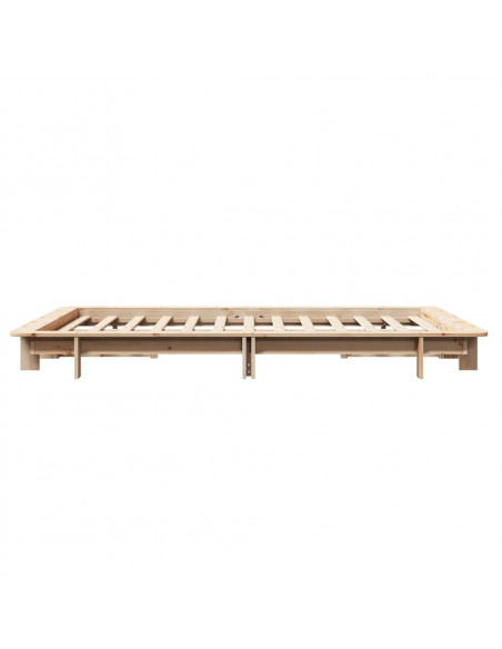 Letto senza Materasso 120x200 cm in Legno Massello di Pino