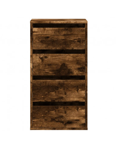 Cassettiera Angolare Rovere Fumo 40x41x76cm Legno Multistrato