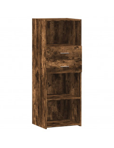 Credenza Rovere Fumo 45x42,5x124 cm in Legno Multistrato 2