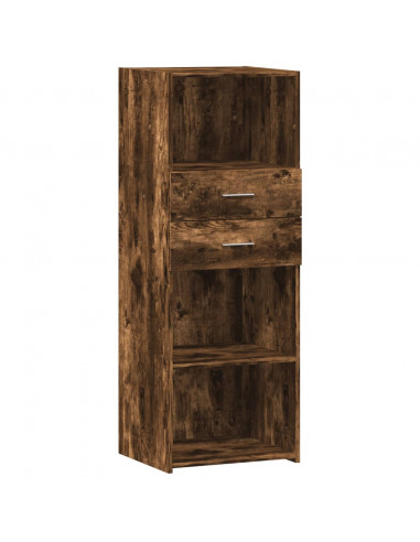 Credenza Rovere Fumo 45x42,5x124 cm in Legno Multistrato