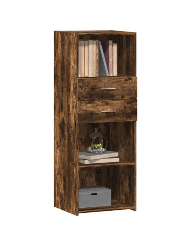 Credenza Rovere Fumo 45x42,5x124 cm in Legno Multistrato