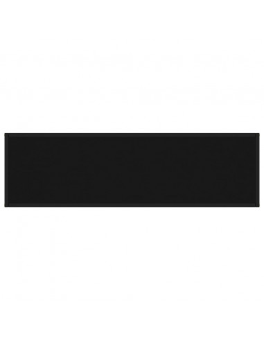 Tavolo Consolle Nero 120x35x75 cm in Vetro Temperato