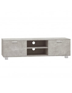 Mobile per TV Grigio Cemento 140x40,5x35 cm Legno Multistrato 2