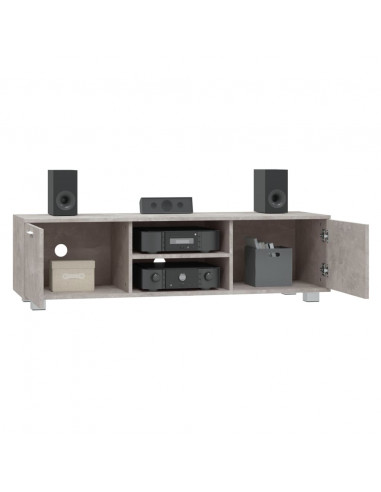 Mobile per TV Grigio Cemento 140x40,5x35 cm Legno Multistrato