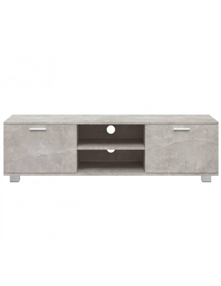 Mobile per TV Grigio Cemento 140x40,5x35 cm Legno Multistrato