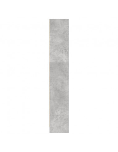 Libreria Grigio Cemento 80x24x143 cm in Legno Multistrato