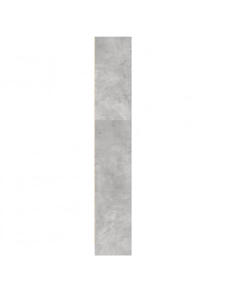 Libreria Grigio Cemento 80x24x143 cm in Legno Multistrato