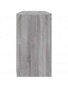 Credenza con Luci LED Grigio Sonoma 142,5x37x67 cm 2