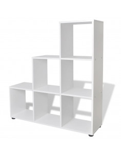Libreria Scalare / Scaffale Espositore 107 cm Bianco 2