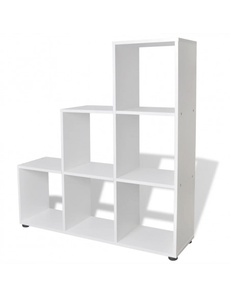 Libreria Scalare / Scaffale Espositore 107 cm Bianco