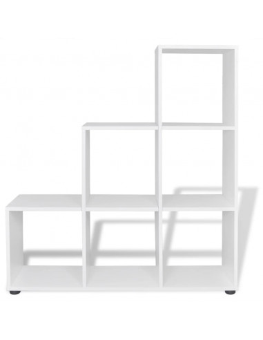 Libreria Scalare / Scaffale Espositore 107 cm Bianco