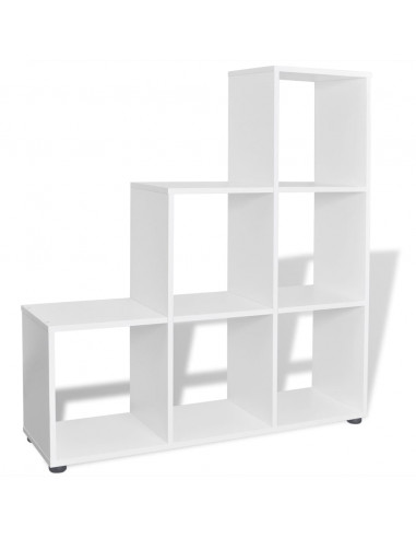 Libreria Scalare / Scaffale Espositore 107 cm Bianco