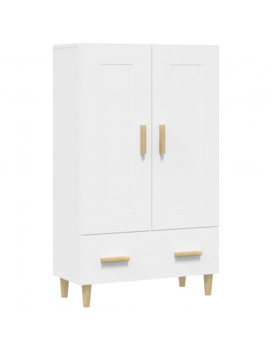 Credenza Bianca 70x31x115 cm in Legno Ingegnerizzato