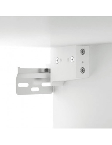 Mobile a Specchio con LED Bianco Lucido 76x15x55 cm