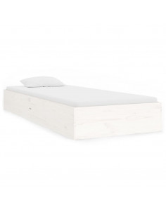 Giroletto Bianco in Legno Massello 75x190 cm Small Single 2