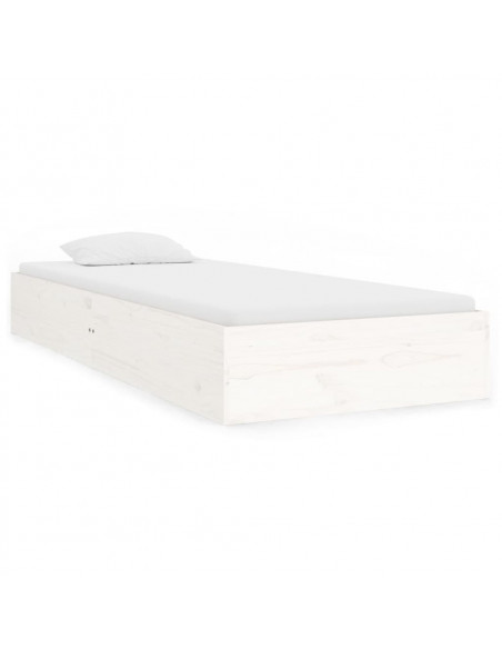 Giroletto Bianco in Legno Massello 75x190 cm Small Single