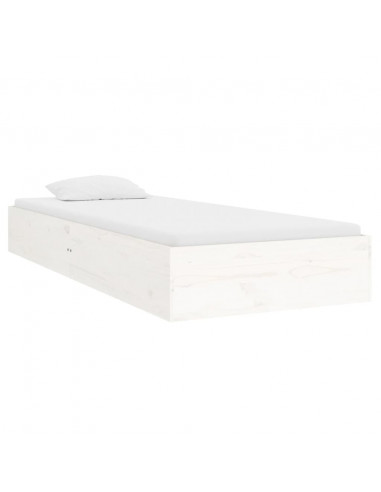 Giroletto Bianco in Legno Massello 75x190 cm Small Single