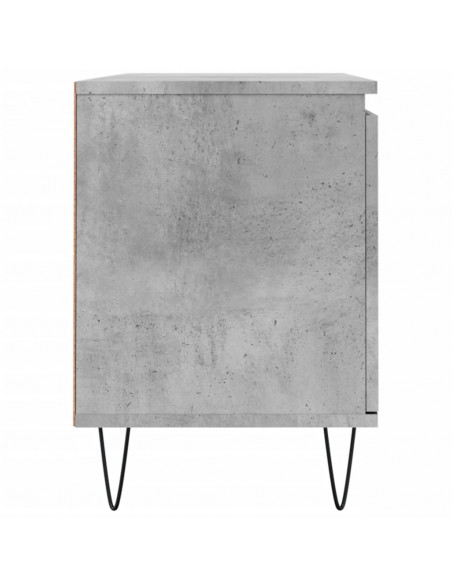 Mobile Porta TV Grigio Cemento 104x35x50cm in Legno Multistrato