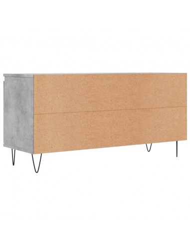 Mobile Porta TV Grigio Cemento 104x35x50cm in Legno Multistrato