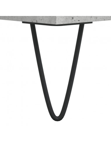 Mobile Porta TV Grigio Cemento 104x35x50cm in Legno Multistrato