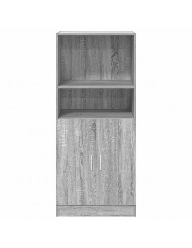 Armadietto Cucina Grigio Sonoma 57x41,5x131,5 cm in Truciolato