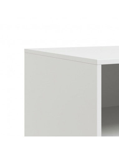 Mobile Porta TV Bianco 67x39x44 cm in Acciaio