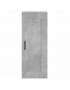 Credenza Grigio Cemento 34,5x34x180 cm in Legno Multistrato 2