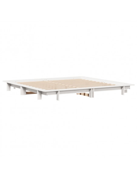 Giroletto Bianco 180x200 cm in Legno Massello di Pino
