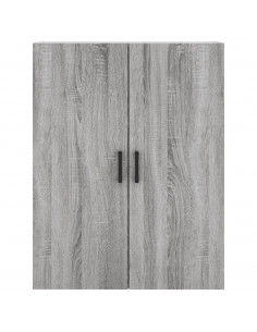 Mobile a Parete Grigio Sonoma 69,5x34x90 cm 2