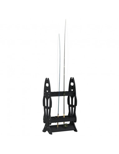 Portacanne da Pesca per 16 Canne Nero