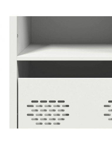 Credenza Bianca 101,5x39x103,5 cm in Acciaio