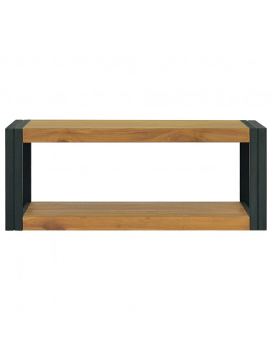 Mobile da Bagno 90x45x35 cm in Legno Massello di Teak