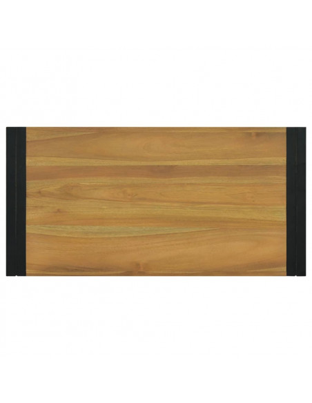 Mobile da Bagno 90x45x35 cm in Legno Massello di Teak