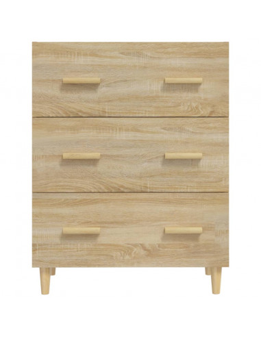 Credenza Rovere Sonoma 70x34x90 cm in Legno Multistrato