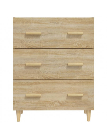 Credenza Rovere Sonoma 70x34x90 cm in Legno Multistrato