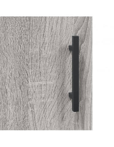 Credenza Grigio Sonoma 69,5x34x90 cm in Legno Multistrato