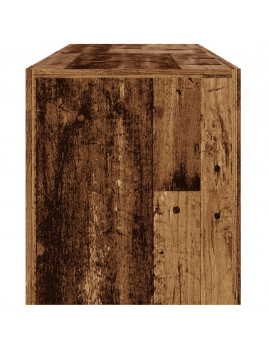 Mobile Porta TV con LED Legno Antico 140x36,5x40 cm Multistrato