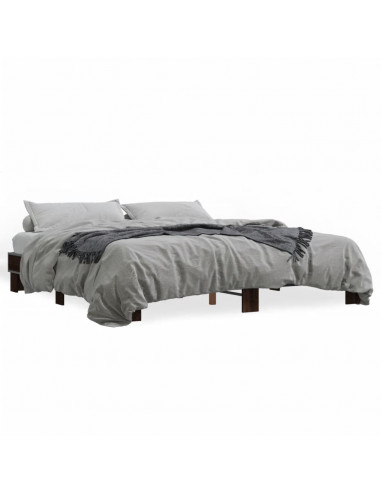 Giroletto Rovere Marrone 160x200cm in Legno Multistrato Metallo