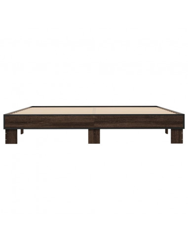 Giroletto Rovere Marrone 160x200cm in Legno Multistrato Metallo