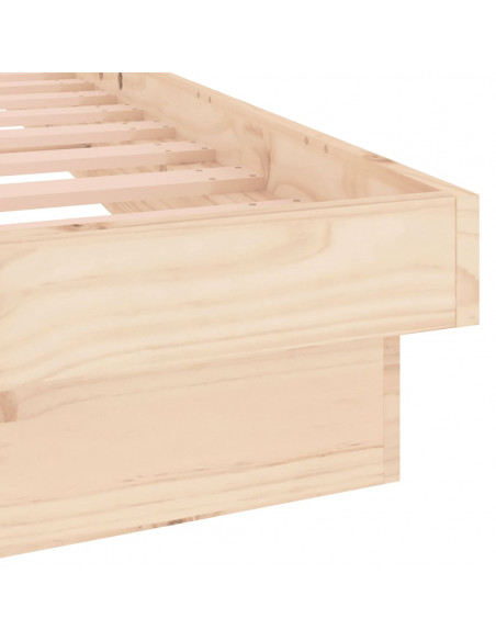 Giroletto con LED 135x190 cm Double in Legno Massello