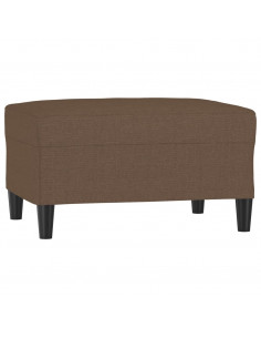Poggiapiedi Marrone 70x55x41 cm in Tessuto 2