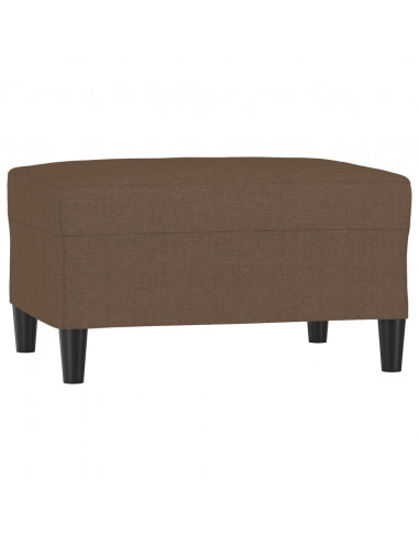 Poggiapiedi Marrone 70x55x41 cm in Tessuto