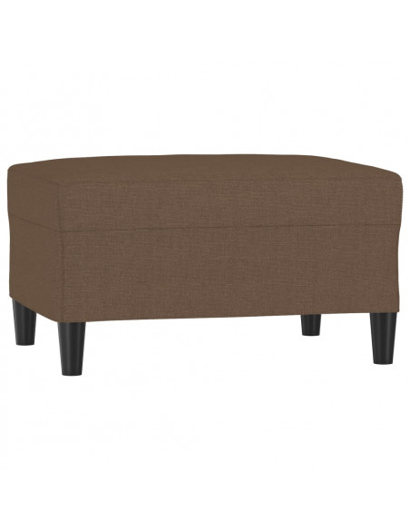 Poggiapiedi Marrone 70x55x41 cm in Tessuto
