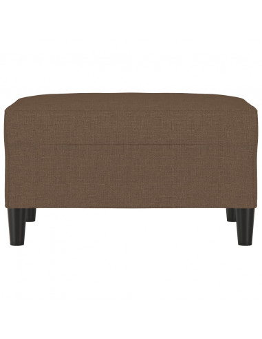 Poggiapiedi Marrone 70x55x41 cm in Tessuto