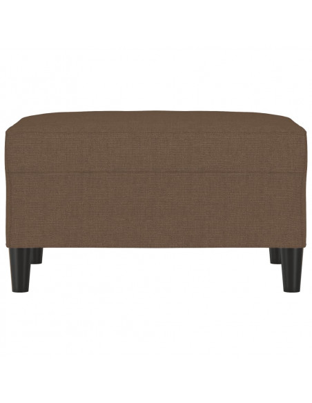 Poggiapiedi Marrone 70x55x41 cm in Tessuto