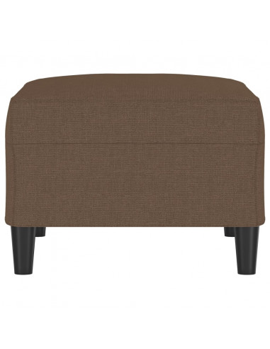 Poggiapiedi Marrone 70x55x41 cm in Tessuto