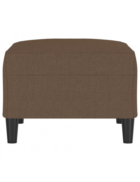 Poggiapiedi Marrone 70x55x41 cm in Tessuto